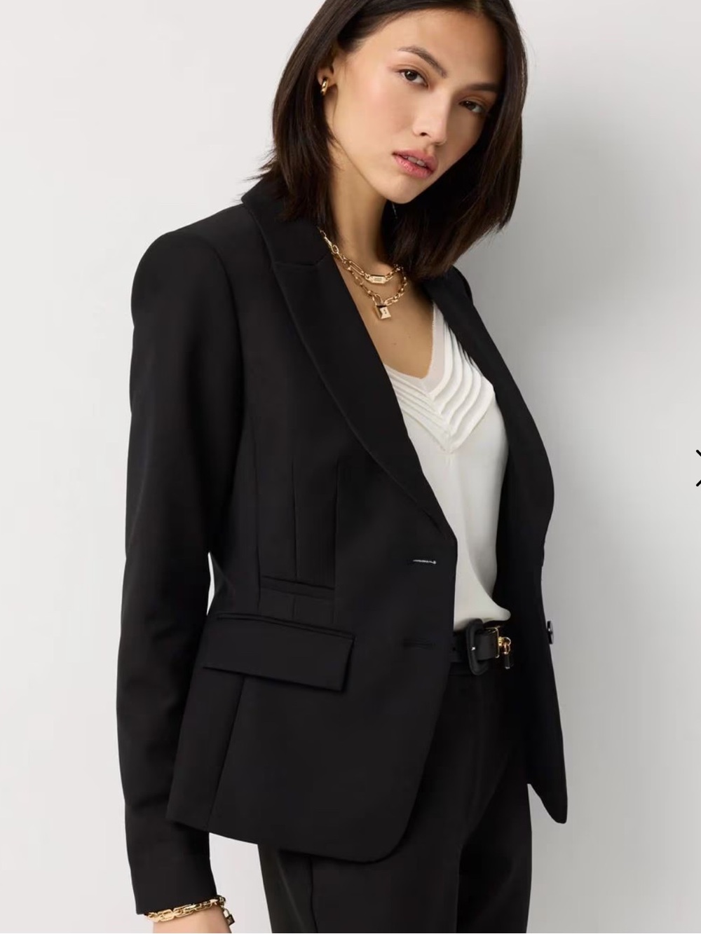 White House Black Market Signature Black Blazer Women’s Classic Size 8 Power